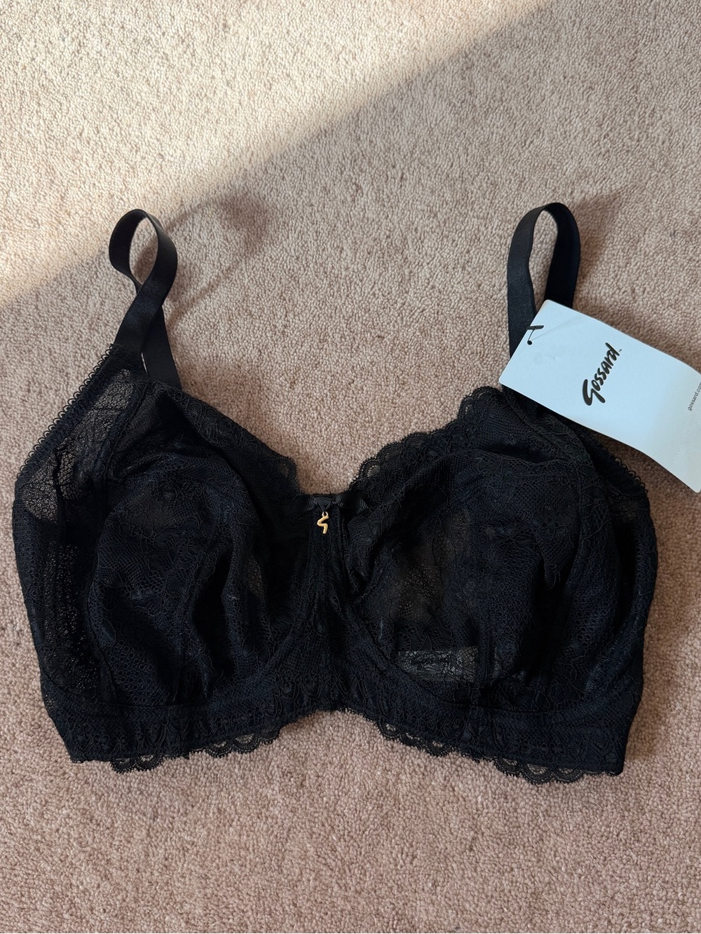 Gossard Superboost Black Lace Wireless Bra 30i